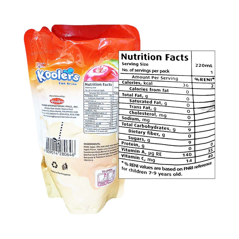 Ok Koolers Fun Drink Apple 220ml