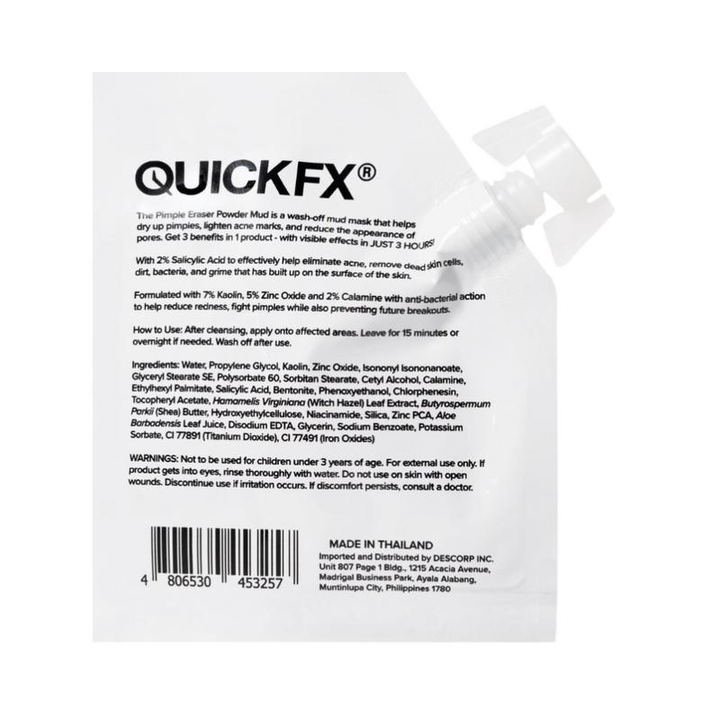 Quickfx Pimple Eraser Powder Mud 10g