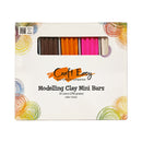 Craft Easy Modeling Clay Mini Bars 10 Colors 250g