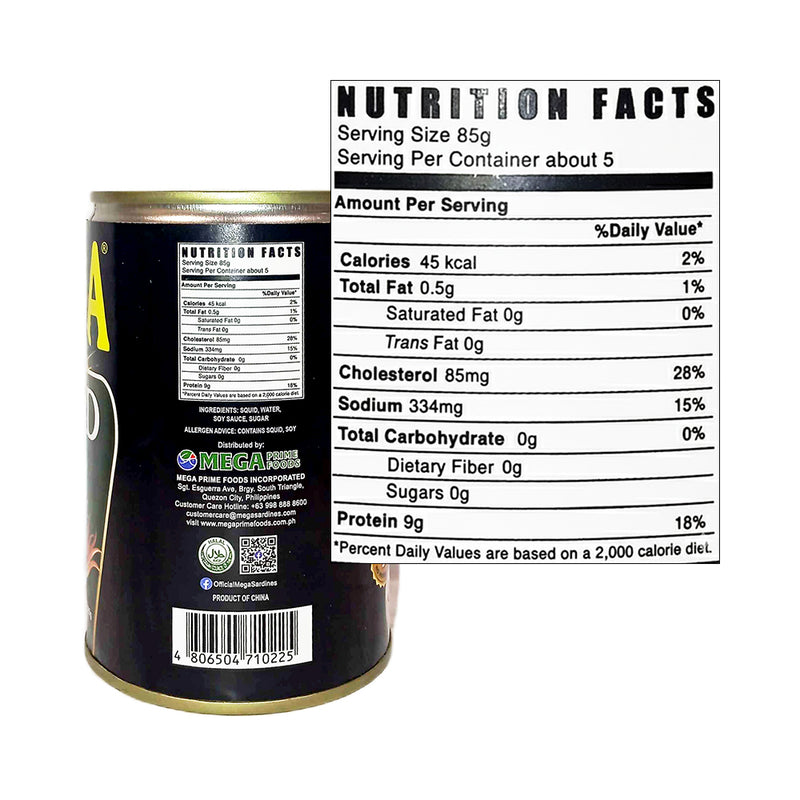 Mega Squid In Soy Sauce EOC 425g