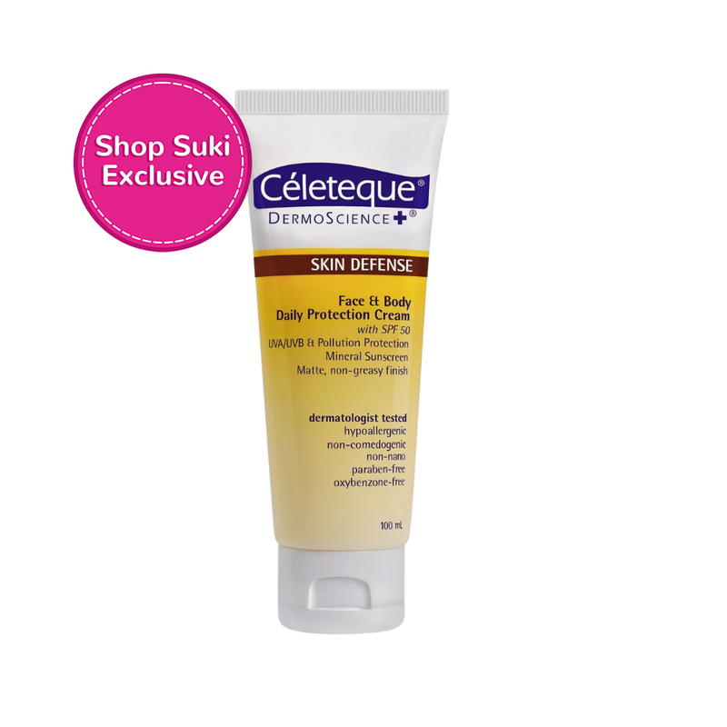 Céleteque Skin Defense Face And Body Daily Protection Cream With SPF 50 100ml