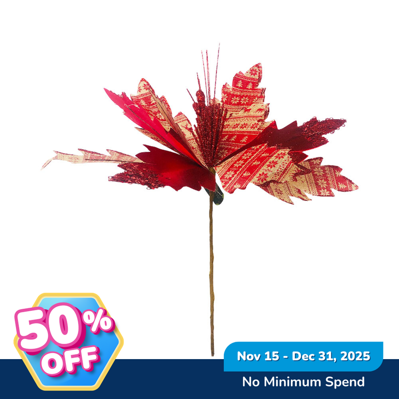 Ideal Living Christmas Poinsettia