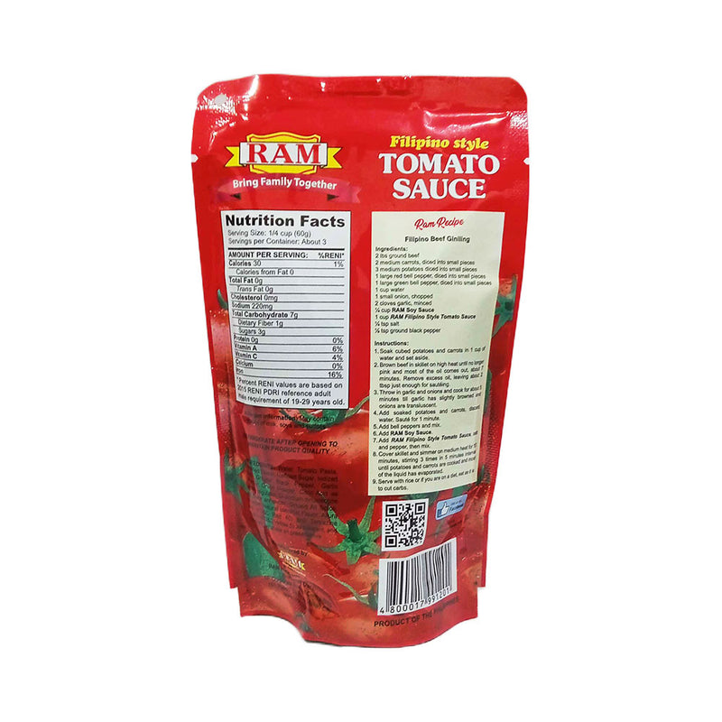 Ram Tomato Sauce Filipino Style 200g