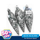 Ideal Living Glitter Cone Christmas Ornaments 3's
