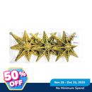 Ideal Living Glitter Star Christmas Ornaments 3's
