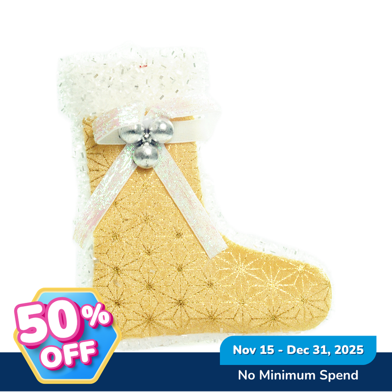 Ideal Living Christmas Santa Socks Ornament