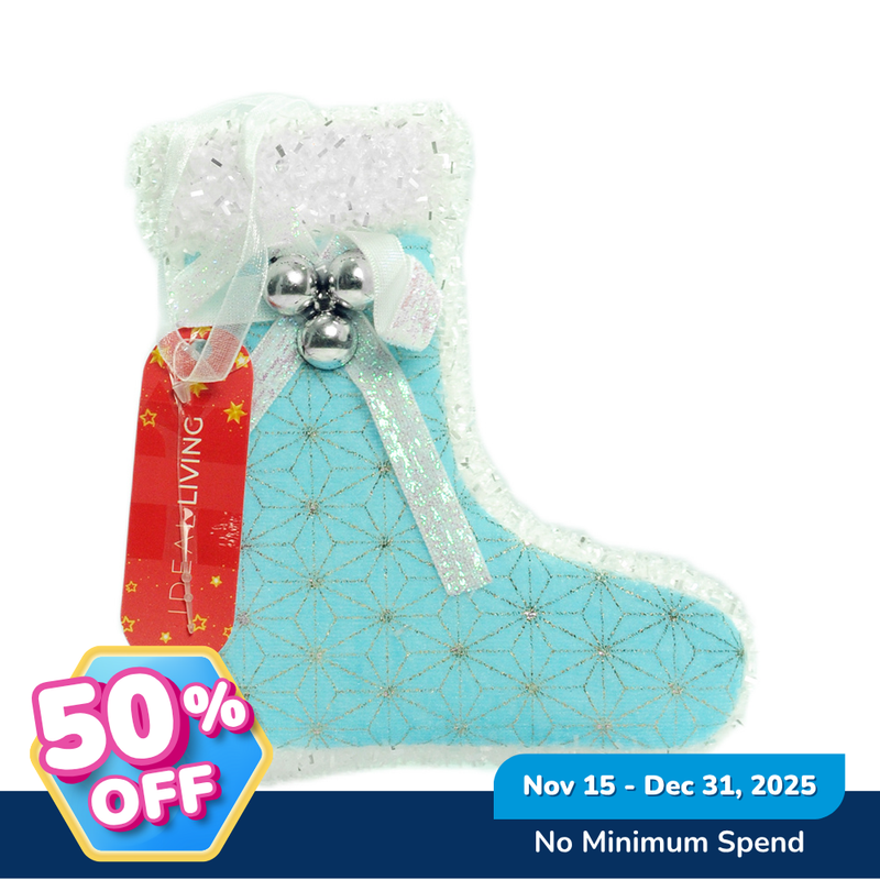 Ideal Living Christmas Santa Socks Ornament