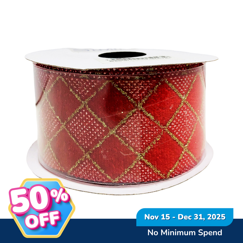 Ideal Living Christmas Ribbon 1.5in