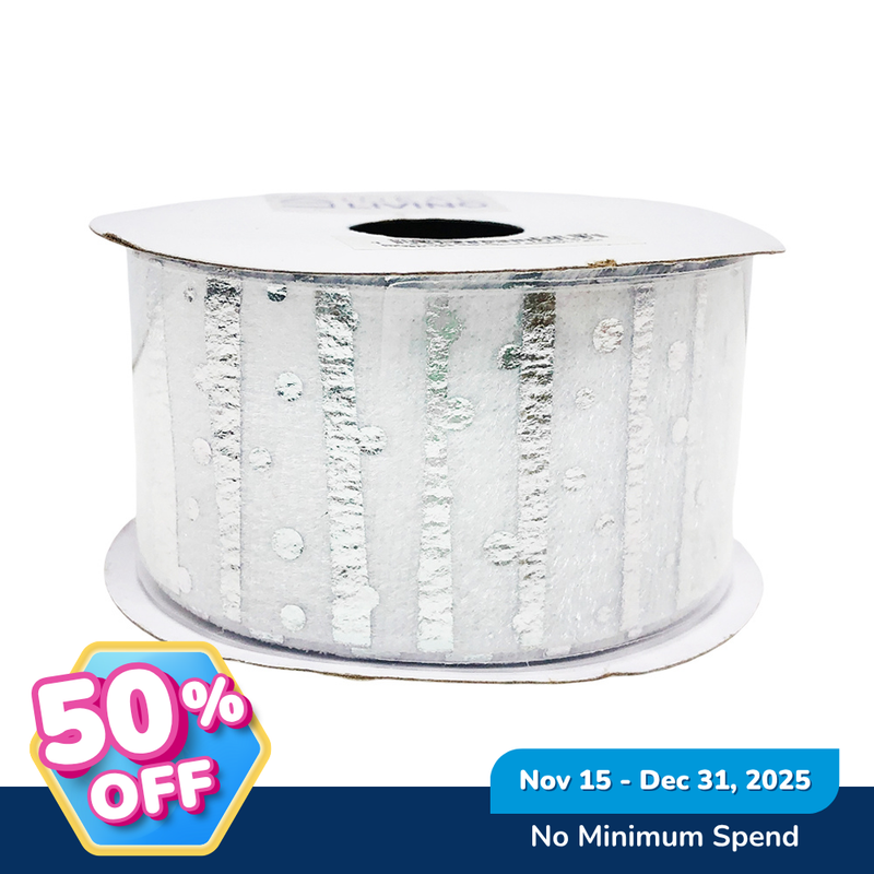 Ideal Living Christmas Ribbon 1.5in