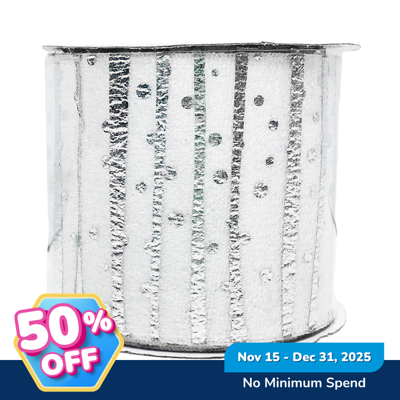 Ideal Living Christmas Ribbon 2.5in