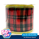 Ideal Living Christmas Ribbon 2.5in