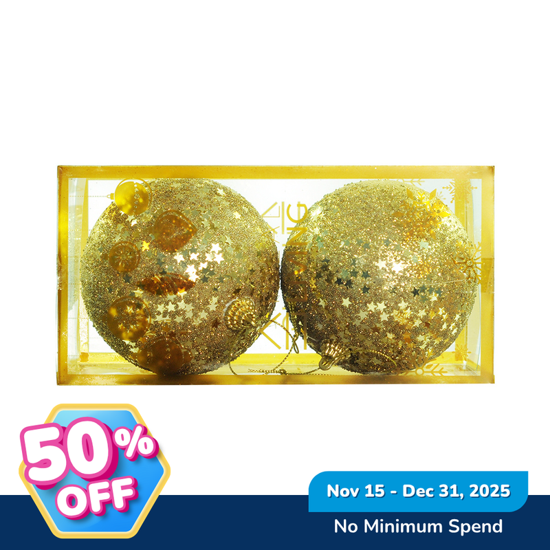 Ideal Living Christmas Balls 10cm 2in1