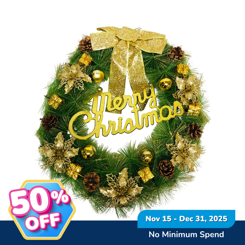 Ideal Living Christmas Wreath 50cm