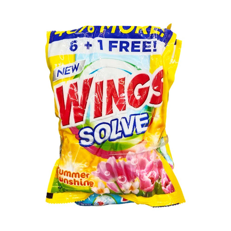 Wings Solve Powder Detergent Summer Sunshine 70g x 6's + 1