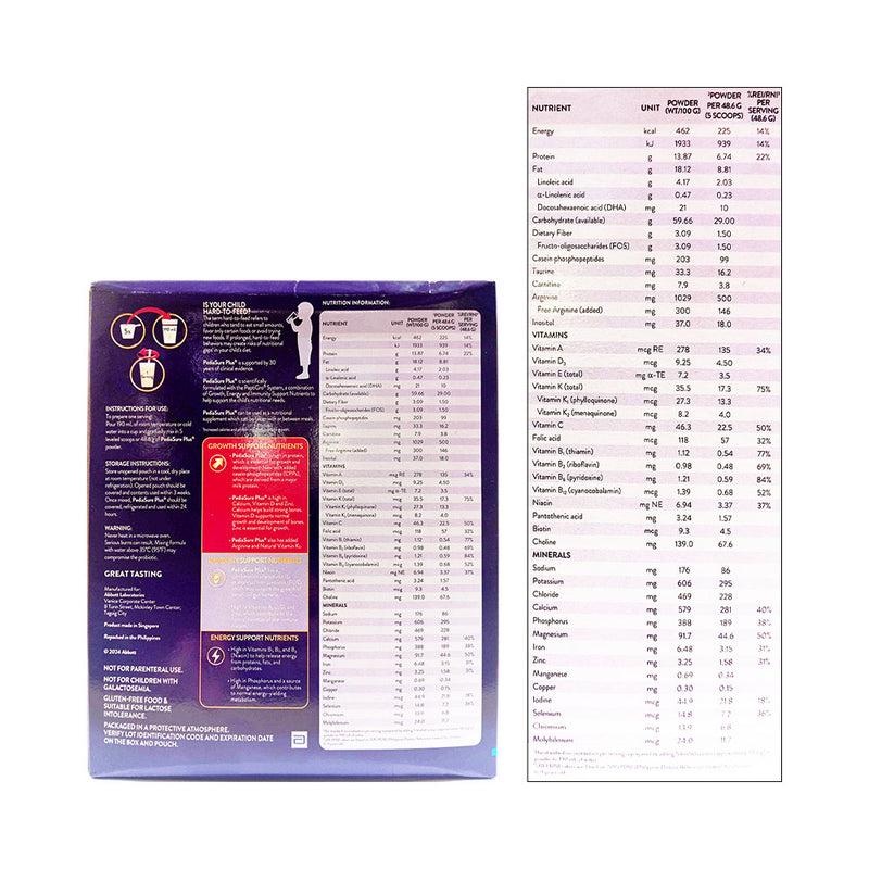 Pediasure Plus Vanilla 3-10 Years Old 800g