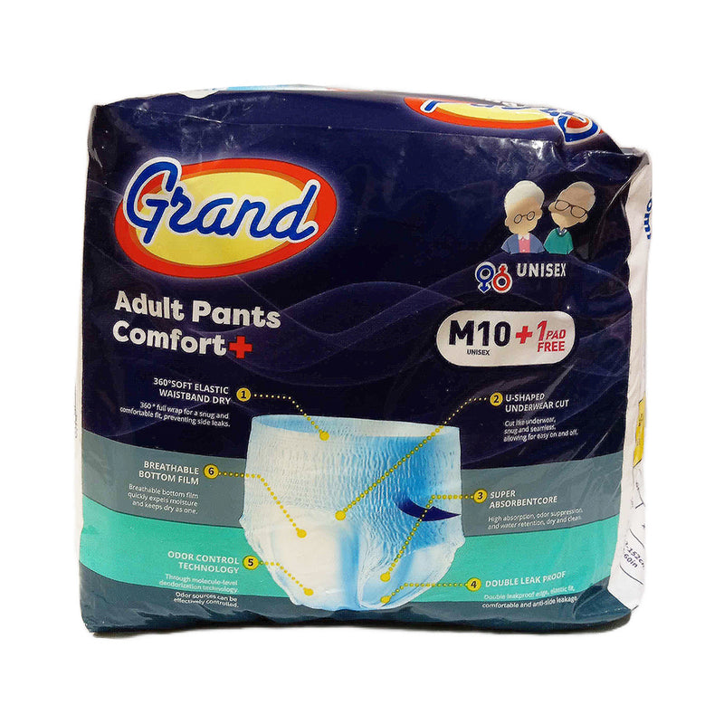 Grand Adult Pants Comfort Medium 10's + 1