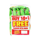 Super Crunch Corn Chips Sweet Corn 55g x 10's + 1