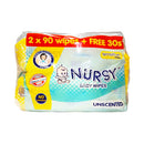 Nursy Baby Wipes Unscented 90’s x 2’s + 30’s