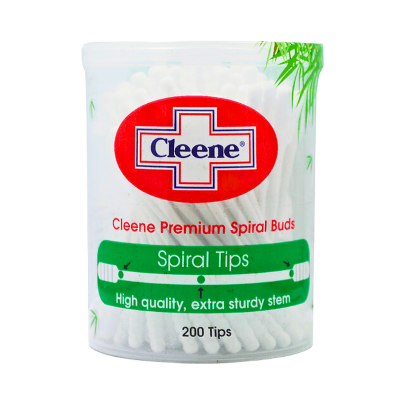 Cleene Premium Spiral Buds 200 Tips