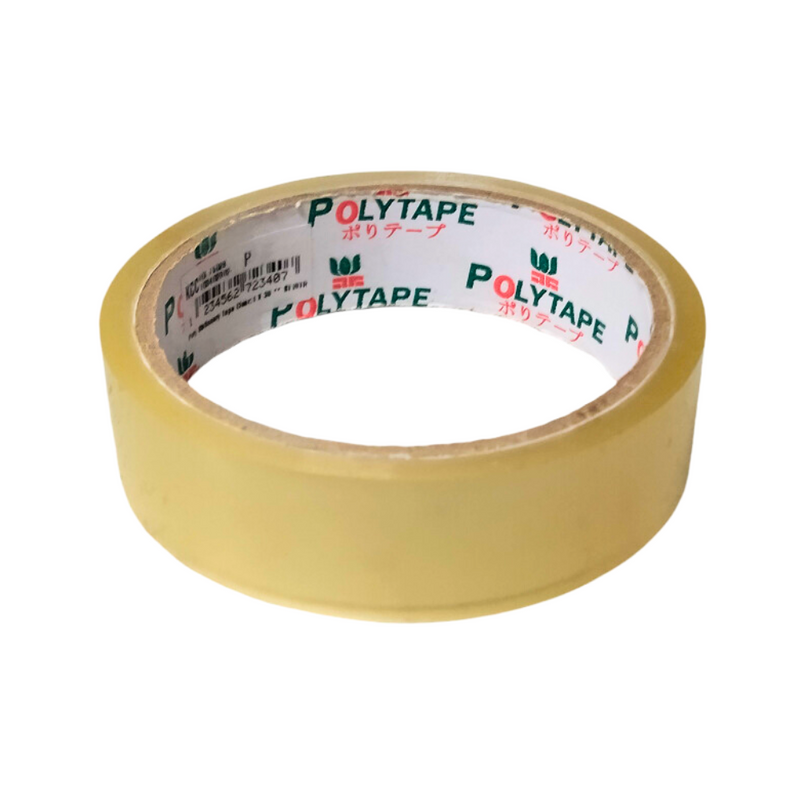 Poly Stationery Tape Clear 1in x 30m