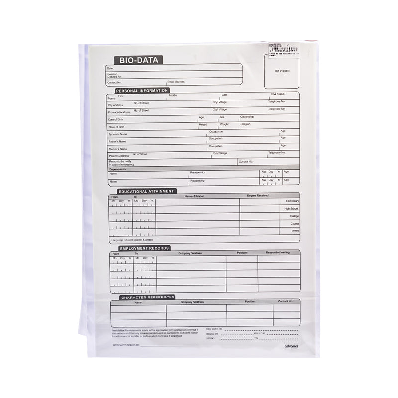 Advance Bio Data Form Long 8in1 advance-bio-data-form-long-8in1