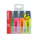 Stabilo Boss Highlighter Original Ziplock Wallet 4's