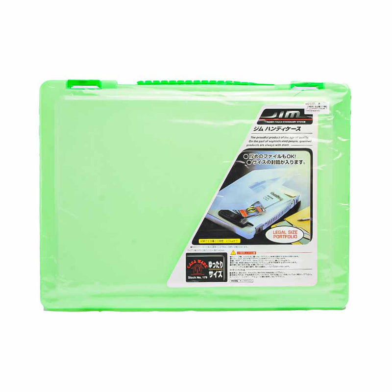 Portfolio Case With Handle Green