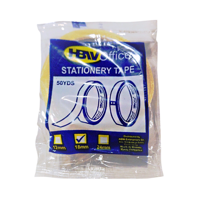 HBW Stationery Tape With Individual Pack 3/4in x 50y