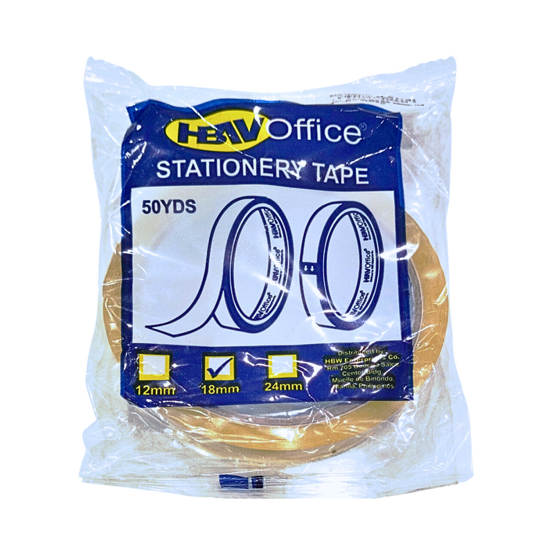 HBW Stationery Tape With Individual Pack 1in x 50y