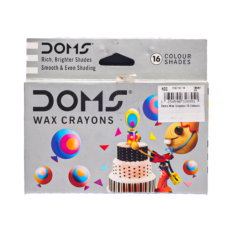 Doms Jumbo Wax Crayons 16's