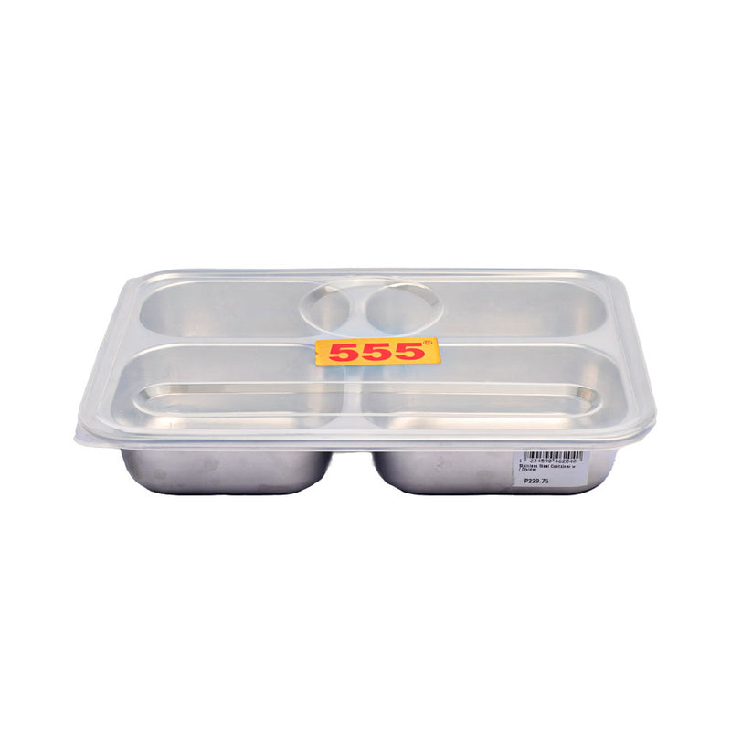 Stainless Steel Container With Divider