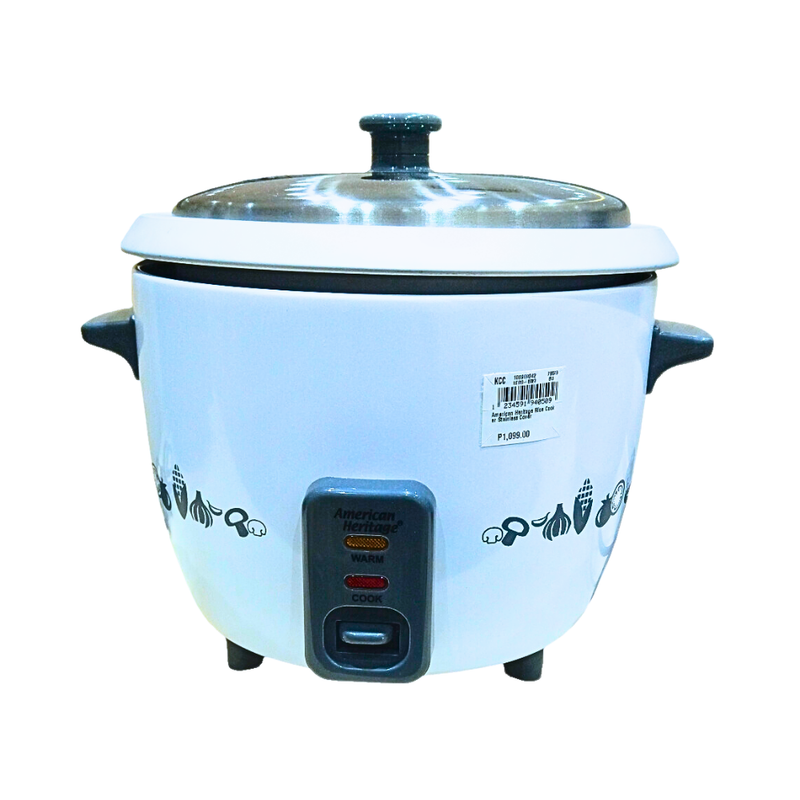 American Heritage HERC-6023 Rice Cooker Stainless Cover 1L