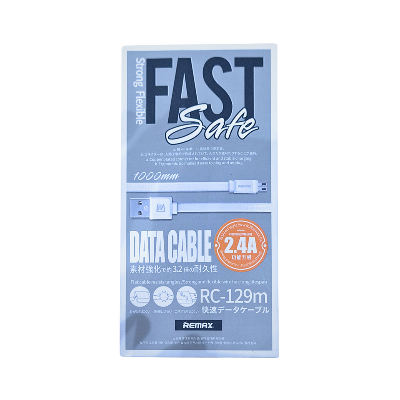 Remax Data Cable Fast Pro Micro White