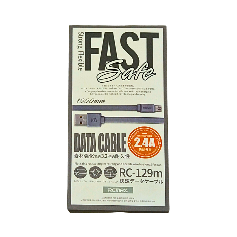 Remax Data Cable Fast Pro Micro Gray 1000mm 2.4A