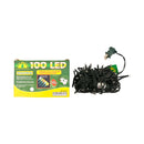 Fuji Bright 100 LED Steady Light Green Wire White