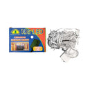 Fuji Bright 105 LED Chasing Curtain Light Clear Wire White