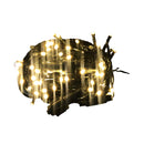 Fuji Bright 100 LED Steady String Light With 10 Strobes & End Connector Green Wire Warm White 8.5m