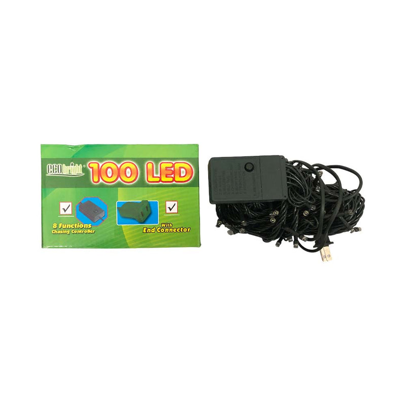 Eco Bright 100 LED Chasing String Light With End Connector 7m