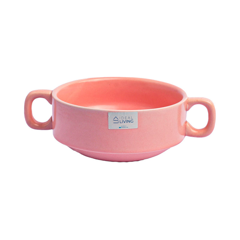 Ideal Living Bowl Pink Round 7in