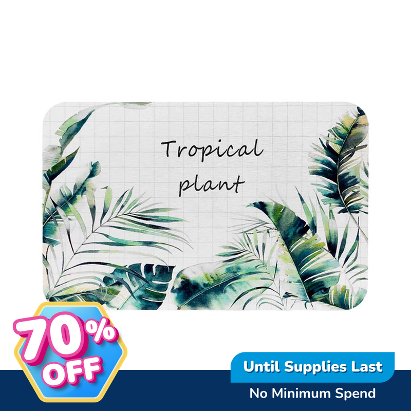 Ideal Living Diatomite Bath Mat Printed 60 x 39cm