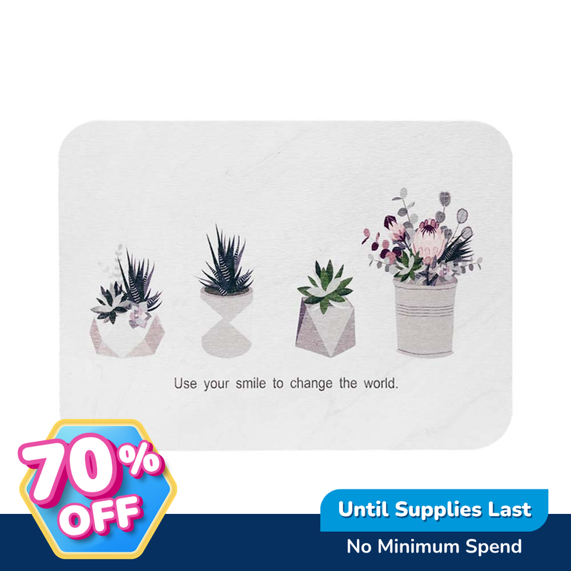 Ideal Living Diatomite Bath Mat Printed 35 x 45cm