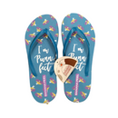 Banana Peel Ladies Flip Flops Im Purrfect Sapphire Size 9