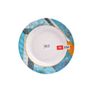 AAA Soup Plate White/Blue 9in