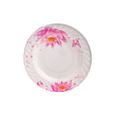 AAA Soup Plate White/Pink 10in