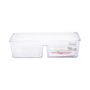 Ideal Living Storage Tray With Divider Clear