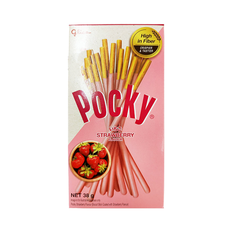 Glico Pocky Biscuit Stick Strawberry 38g