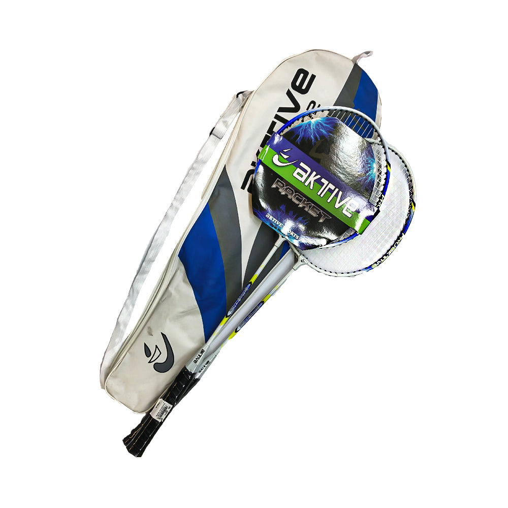 Active Racquets Aktive Badminton Racket Set of 2 Blue