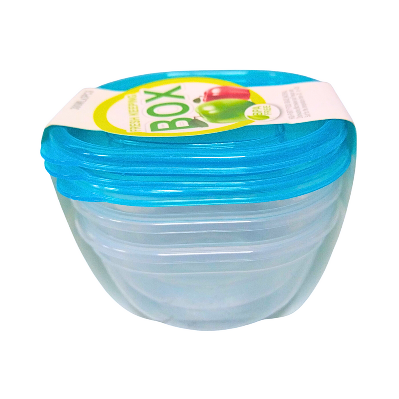 Ideal Living Round Food Keeper 3in1 Blue 300ml