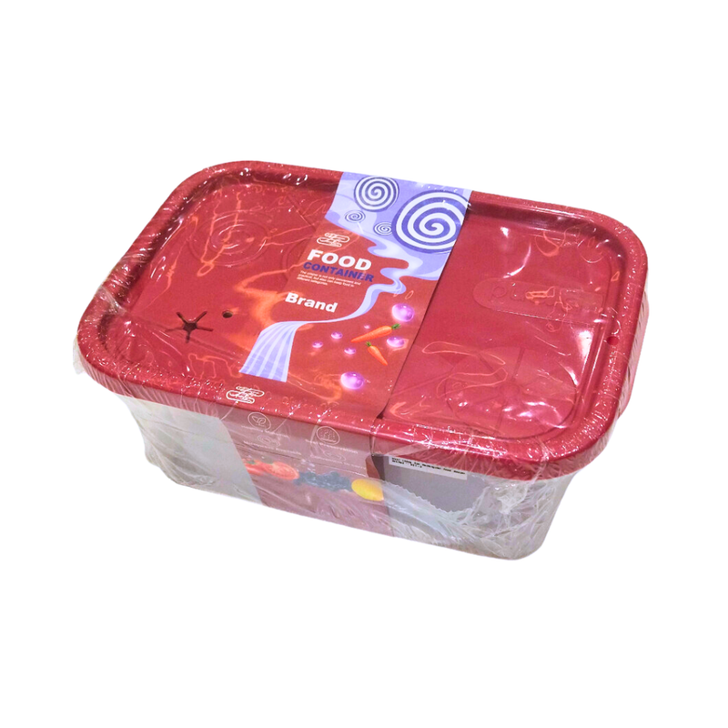 Ideal Living Rectangular Food Keeper Set Red 3pc