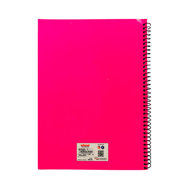 Advance University Avantage Neon Notebook Spiral 80 Leaves